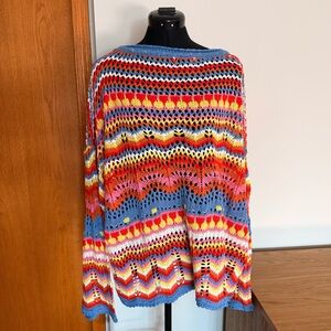 Crochet Mesh Sweater